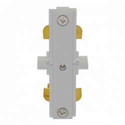 Διφασικός Connector 3 Καλωδίων Συνδεσμολογίας Γιώτα (Ι) για Λευκή Ράγα Οροφής GloboStar 93129