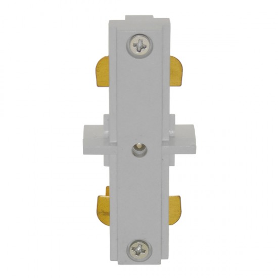 Διφασικός Connector 3 Καλωδίων Συνδεσμολογίας Γιώτα (Ι) για Λευκή Ράγα Οροφής GloboStar 93129