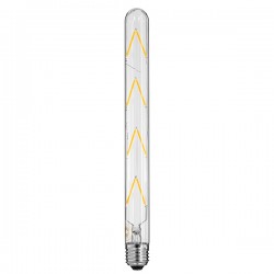 GloboStar® 99020 Λάμπα LED Long Filament E27 T30 Σωλήνας 8W 800lm 360° AC 220-240V IP20 Φ3 x Υ30cm Θερμό Λευκό 2700K με Διάφανο Γυαλί - Dimmable - 3 Years Warranty
