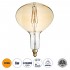 GloboStar® 99027 Λάμπα LED Zig Long Filament E27 R280 BUTTERNUT Γλόμπος 6W 420lm 360° AC 220-240V IP20 Φ28 x Υ41cm Ultra Θερμό Λευκό 2200K με Μελί Γυαλί - Dimmable - 3 Years Warranty