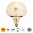 GloboStar® 99028 Λάμπα LED Soft T Spiral Filament E27 BR200 MAROON Γλόμπος 6W 420lm 360° AC 220-240V IP20 Φ20 x Υ25.5cm Ultra Θερμό Λευκό 2200K με Μελί Γυαλί - Dimmable - 3 Years Warranty