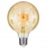 GloboStar® 99043 Λάμπα LED Long Filament E27 G125 Γλόμπος 8W 720lm 360° AC 220-240V IP20 Φ12.5 x Υ18cm Ultra Θερμό Λευκό 2200 K με Μελί Γυαλί Dimmable - 3 Χρόνια Εγγύηση