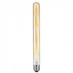 GloboStar® 99050 Λάμπα LED Long Filament E27 T30 Σωλήνας 8W 720lm 360° AC 220-240V IP20 Φ3 x Υ30cm Ultra Θερμό Λευκό 2200K με Μελί Γυαλί - Dimmable - 3 Years Warranty