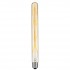 GloboStar® 99050 Λάμπα LED Long Filament E27 T30 Σωλήνας 8W 720lm 360° AC 220-240V IP20 Φ3 x Υ30cm Ultra Θερμό Λευκό 2200K με Μελί Γυαλί - Dimmable - 3 Years Warranty