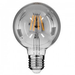 GloboStar® 99069 Λάμπα E27 G95 Γλόμπος LED FILAMENT 4W 400 lm 320° AC 85-265V Edison Retro με Φιμέ Γυαλί Θερμό Λευκό 2700 K Dimmable