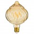 GloboStar® 99163 Λάμπα LED Zig Long Filament E27 A120 ACORN Γλόμπος 4W 360lm 360° AC 220-240V IP20 Φ12 x Υ17cm Ultra Θερμό Λευκό 2200K με Μελί Γυαλί - Dimmable - 3 Years Warranty