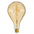 GloboStar® 99164 Λάμπα LED Soft S Spiral Filament E27 PS30 CHERRY Γλόμπος 4W 280lm 360° AC 220-240V IP20 Φ9.5 x Υ13.4cm Ultra Θερμό Λευκό 2200K με Μελί Γυαλί Dimmable - 3 Χρόνια Εγγύηση