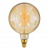 GloboStar® 99165 Λάμπα LED Long Filament E27 G200 PITAYAS Γλόμπος 8W 720lm 360° AC 220-240V IP20 Φ20 x Υ30cm Ultra Θερμό Λευκό 2200K με Μελί Γυαλί - Dimmable - 3 Χρόνια Εγγύηση