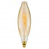 GloboStar® 99167 Λάμπα LED Long Filament E27 3.5K AVOCADOS Γλόμπος 8W 650lm 360° AC 220-240V IP20 Φ12 x Υ44cm Ultra Θερμό Λευκό 2200K με Μελί Γυαλί Dimmable - 3 Χρόνια Εγγύηση