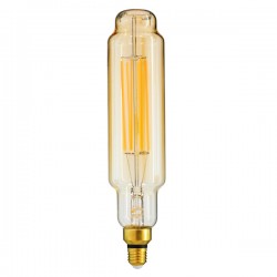 GloboStar® 99168 Λάμπα LED Long Filament E27 BTT80 BANANAS Γλόμπος 8W 720lm 360° AC 220-240V IP20 Φ7.8 x Υ34.5cm Ultra Θερμό Λευκό 2200K με Μελί Γυαλί - Dimmable - 3 Χρόνια Εγγύηση