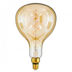 GloboStar® 99171 Λάμπα LED Soft S Spiral Filament E27 ER180 PAPAYAS Γλόμπος 6W 420lm 360° AC 220-240V IP20 Φ18 x Υ30cm Ultra Θερμό Λευκό 2200K με Μελί Γυαλί - Dimmable - 3 Years Warranty