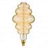 GloboStar® 99172 Λάμπα LED Soft S Spiral Filament E27 BH200 GRAPES Γλόμπος 8W 560lm 360° AC 220-240V IP20 Φ20 x Υ41cm Ultra Θερμό Λευκό 2200K με Μελί Γυαλί - Dimmable - 3 Χρόνια Εγγύηση