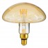 GloboStar® 99173 Λάμπα LED Soft T Spiral Filament E27 MR200 MUSHROOM Γλόμπος 4W 280lm 360° AC 220-240V IP20 Φ20 x Υ20cm Ultra Θερμό Λευκό 2200K με Μελί Γυαλί Dimmable - 3 Χρόνια Εγγύηση