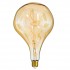 GloboStar® 99175 Λάμπα LED Soft S Spiral Filament E27 R170 ROCK Γλόμπος 4W 280lm 360° AC 220-240V IP20 Φ16.5 x Υ28cm Ultra Θερμό Λευκό 2200K με Μελί Γυαλί Dimmable - 3 Χρόνια Εγγύηση