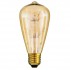 GloboStar® 99202 Λάμπα E27 ST64 MTX Pear DIODE HP LED String 3W 300 lm 320° AC 85-265V Edison Retro με Μελί Γυαλί Ultra Θερμό Λευκό 2200 K