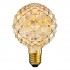 GloboStar® 99203 Λάμπα LED MTX Diode HP E27 P95 PINEAPPLE Γλόμπος 1.6W 140lm 360° AC 220-240V IP20 Φ9.5 x Υ13.5cm Ultra Θερμό Λευκό 2200K με Μελί Γυαλί - Dimmable - 3 Years Warranty