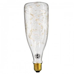 GloboStar® 99221 Λάμπα E27 DBC80 Deco Bottle SMD LED Copper String 3W 240 lm 320° AC 85-265V Edison Retro με Διάφανο Γυαλί Θερμό Λευκό 2700 K