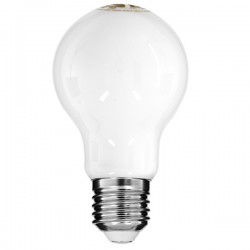 GloboStar® 99242 Λάμπα E27 A60 Γλόμπος LED CCT FILAMENT 6W 560 lm 320° AC 85-265V με Λευκό Γαλακτερό Γυαλί 3 Step Switch CCT Change Θερμό Λευκό - Φυσικό Λευκό - Ψυχρό Λευκό