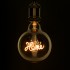 GloboStar® 99254 Λάμπα LED Ultra Thin Soft S Spiral Letter Filament E27 G125 HOME Γλόμπος 2.4W 204lm 360° AC 220-240V IP20 Φ12.5 x Υ18cm Ultra Θερμό Λευκό 2200K με Μελί Γυαλί - Dimmable - 3 Years Warranty