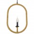 GloboStar® LINDELL 10001142 Vintage Κρεμαστό Φωτιστικό Οροφής Μονόφωτο 1 x E27 Μαύρο Μεταλλικό με Μπεζ Σχοινί Μ35 x Π10 x Υ53cm